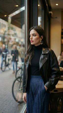 Karla Linen Leather - Sidewalk Café [VAR:1] [Rotated 26° Right]